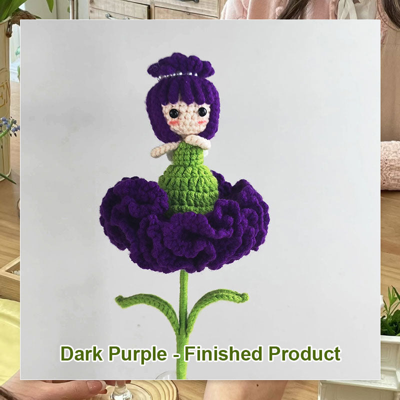 DIY Knitted Doll Bouquet