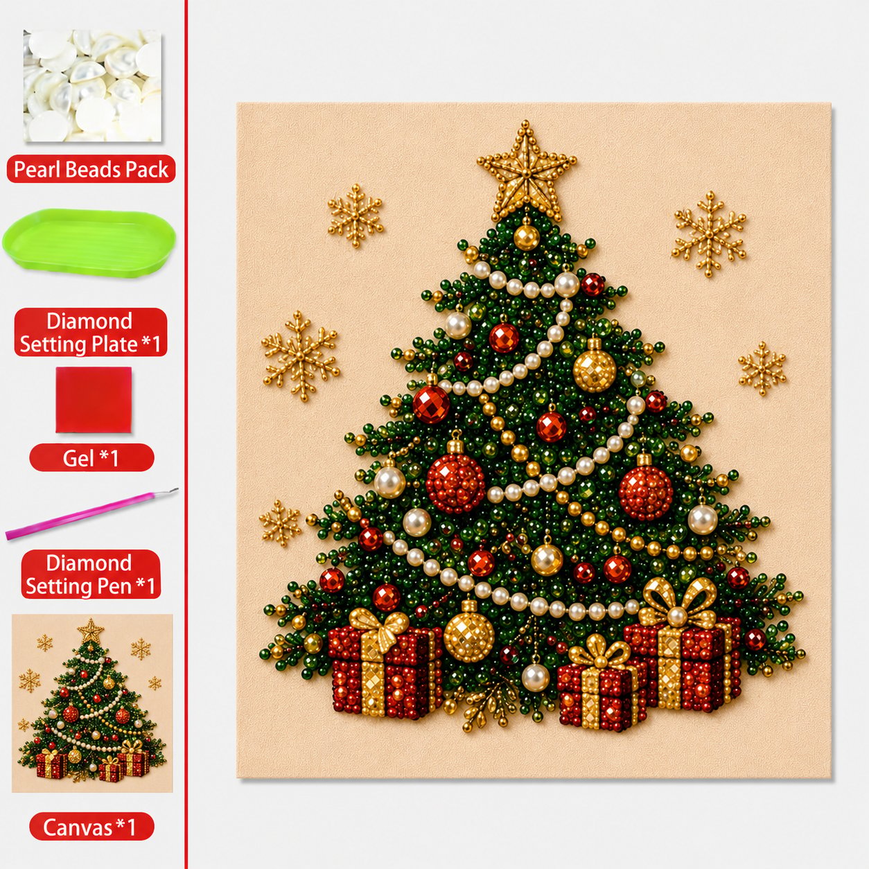Christmas Pearl Art DIY Kit