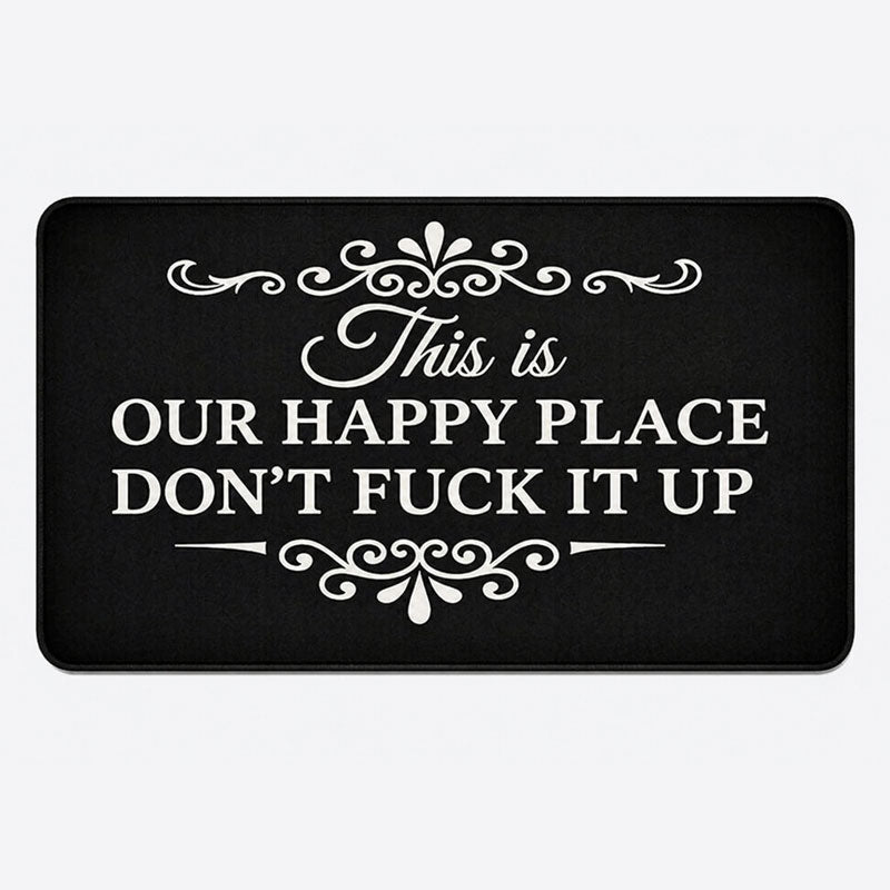 This Is Our Happy Place Doormat