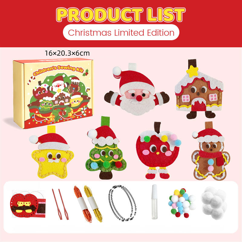 DIY Christmas Ornament Sewing Kit for Kids