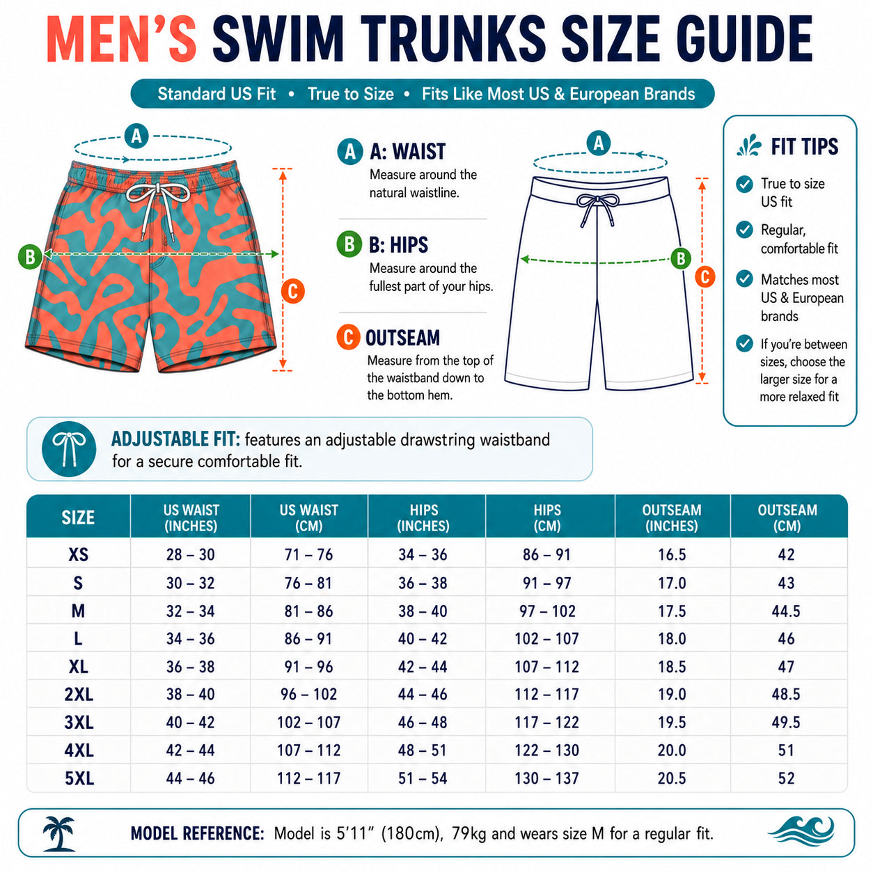 Funny Leopard Print Swim Trunks