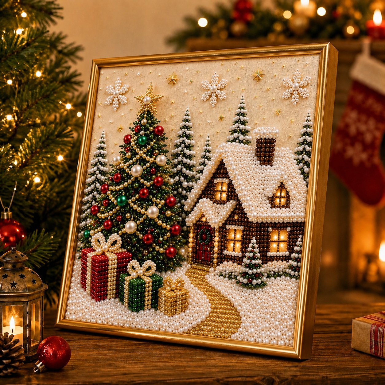 Christmas Pearl Art DIY Kit