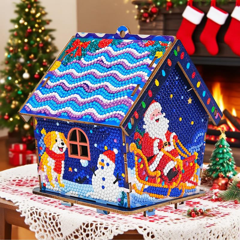 DIY Christmas Cottage Diamond Painting