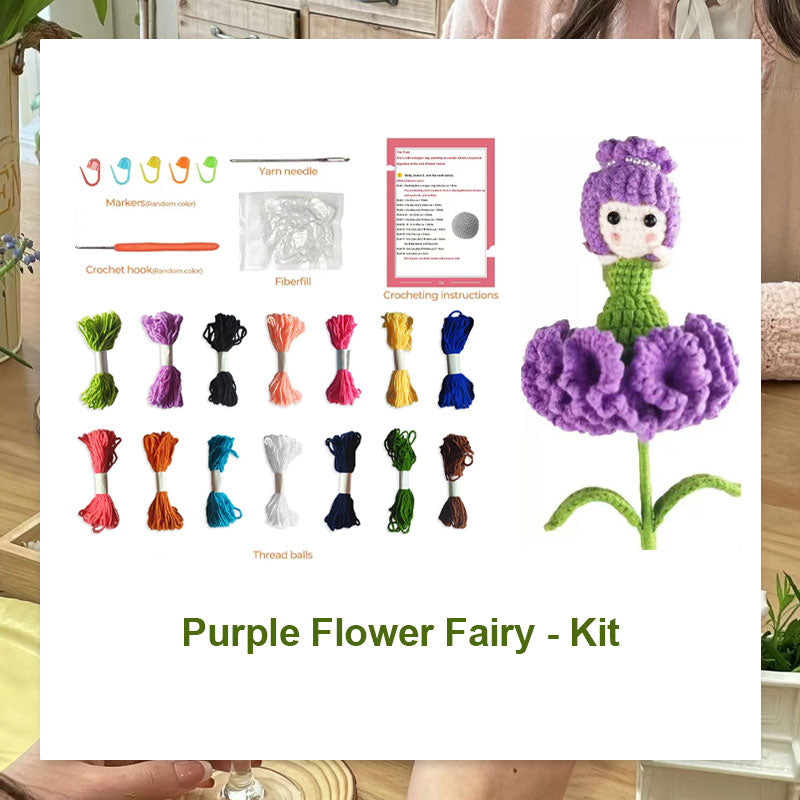 DIY Knitted Doll Bouquet