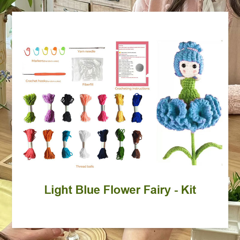 DIY Knitted Doll Bouquet