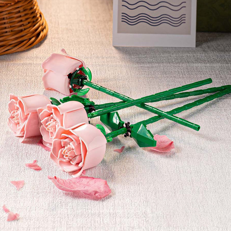 Bouquet potted building blocks toys