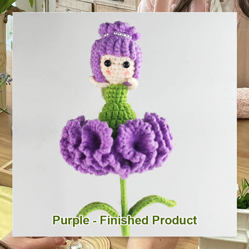 DIY Knitted Doll Bouquet