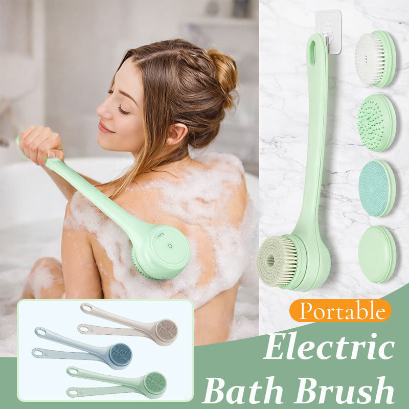 Double-handled electric bath brush