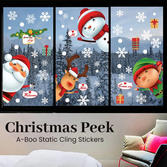 Festive Christmas Window Clings