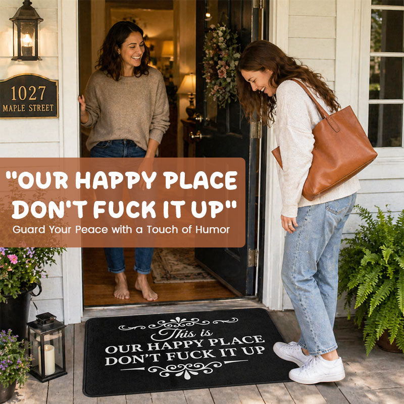 This Is Our Happy Place Doormat