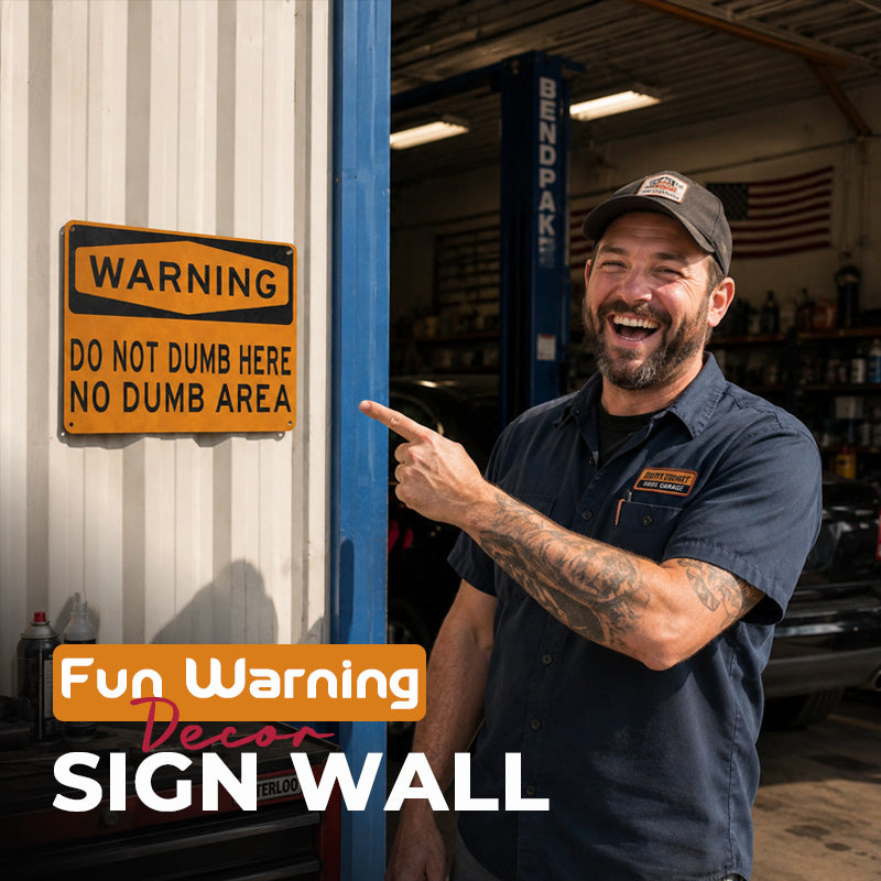 “Do Not Dumb Here” Warning Sign