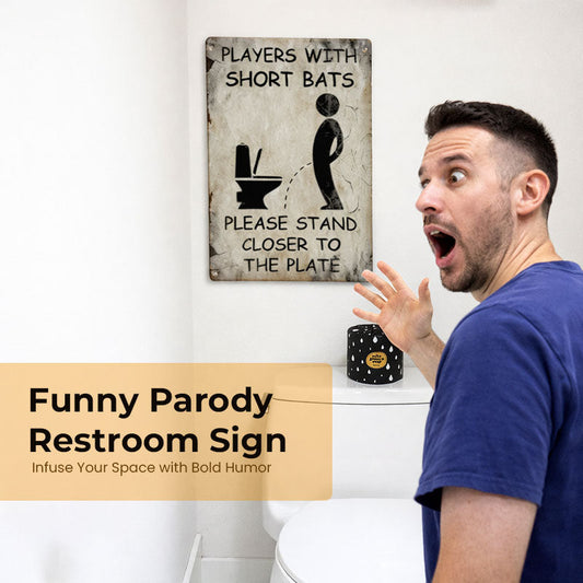 Bathroom Aim Reminder Sign