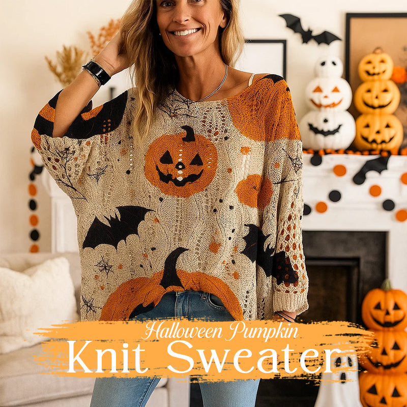 Halloween Crochet Pumpkin Sweater