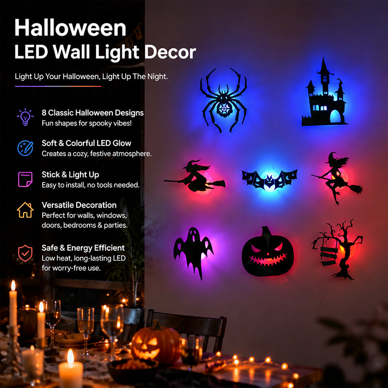Halloween LED Glow Wall Stickers
