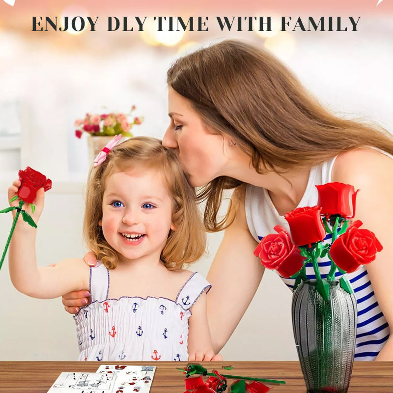 Bouquet potted building blocks toys