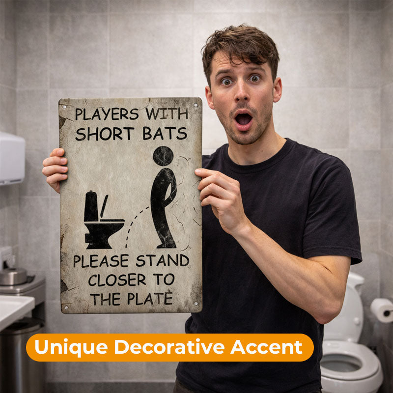 Bathroom Aim Reminder Sign