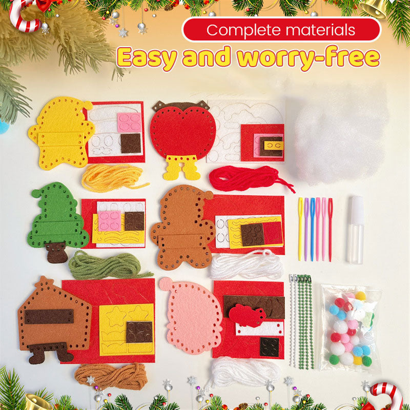 DIY Christmas Ornament Sewing Kit for Kids