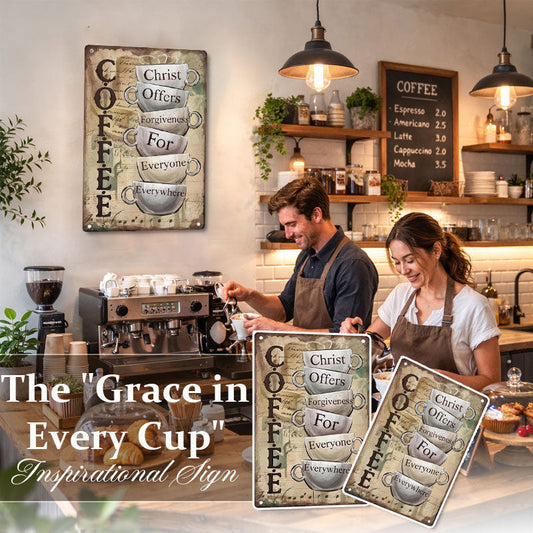 Coffee & Christ Wall Sign