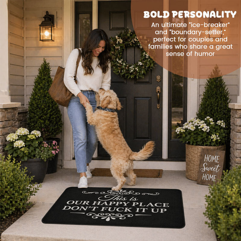 This Is Our Happy Place Doormat