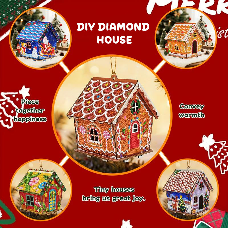 DIY Christmas Cottage Diamond Painting