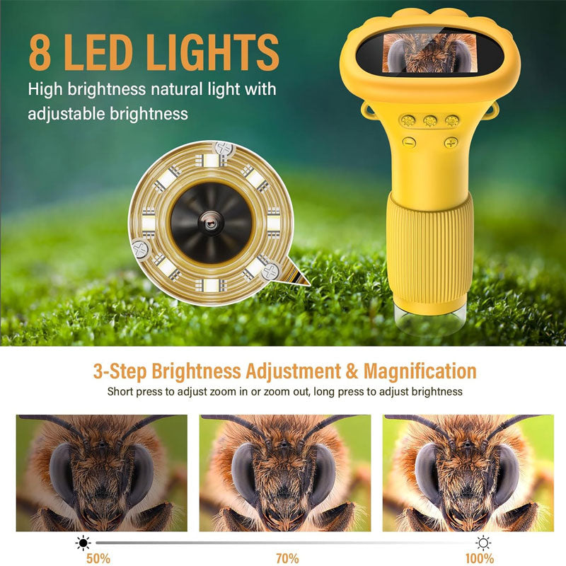 Optical microscope magnifying glass toy