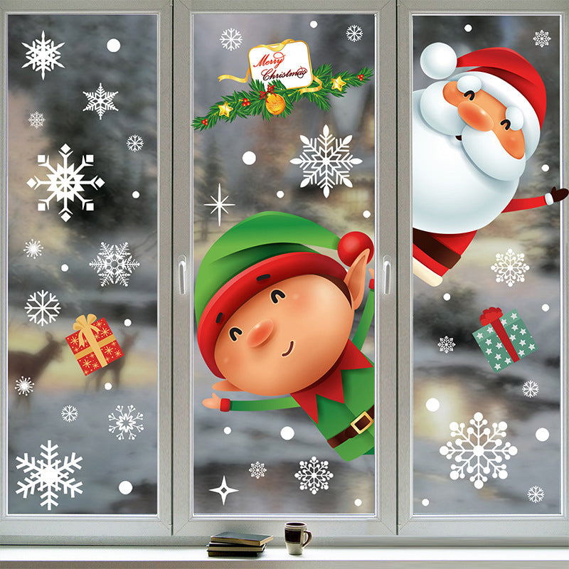 Festive Christmas Window Clings