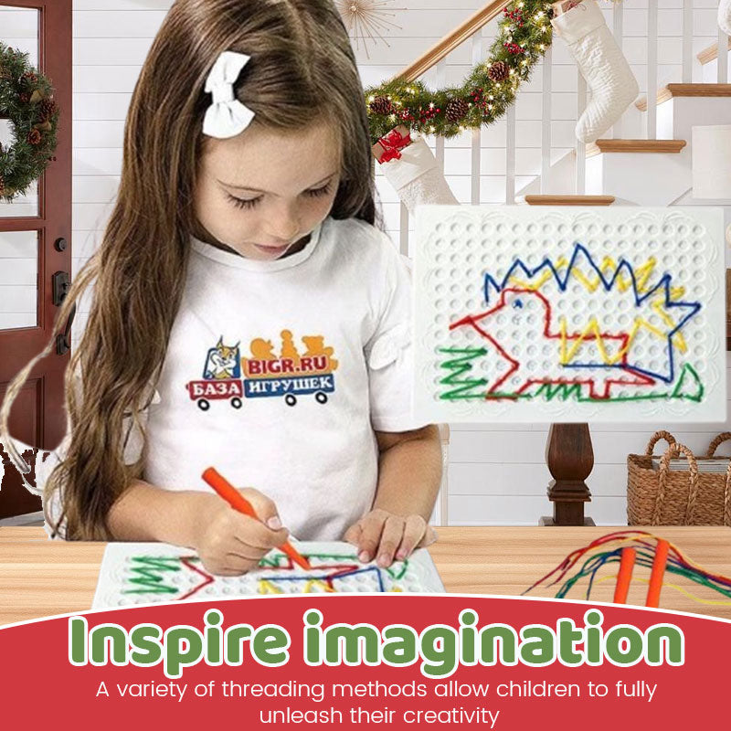 DIY Children's String Braided Drawing Board