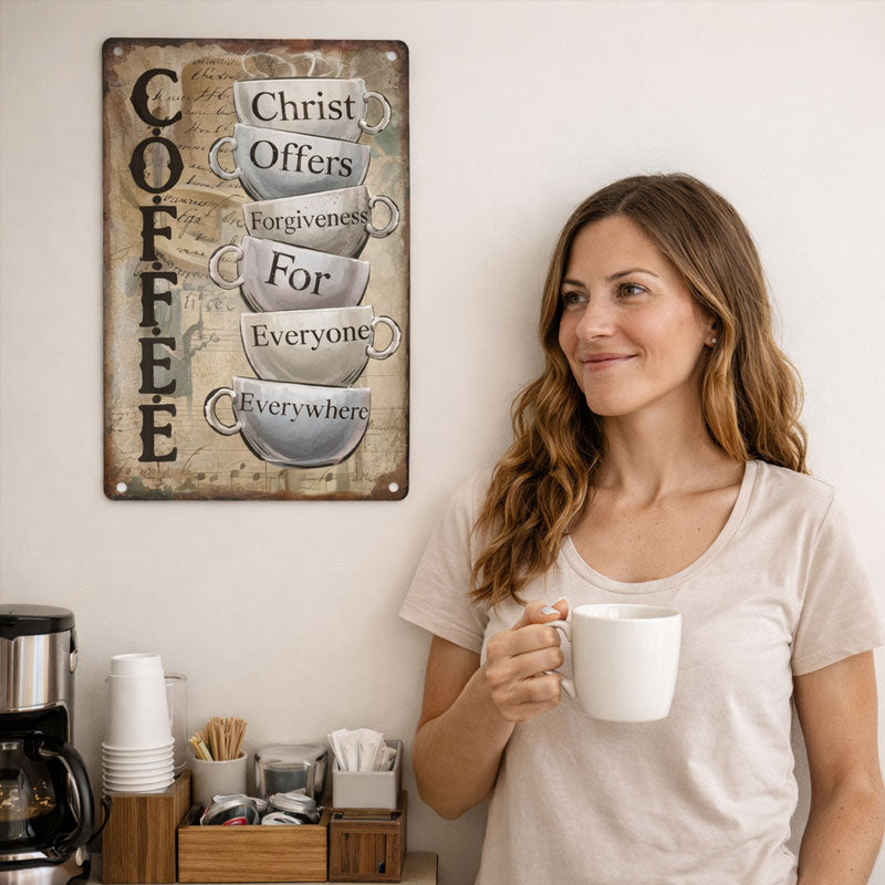 Coffee & Christ Wall Sign