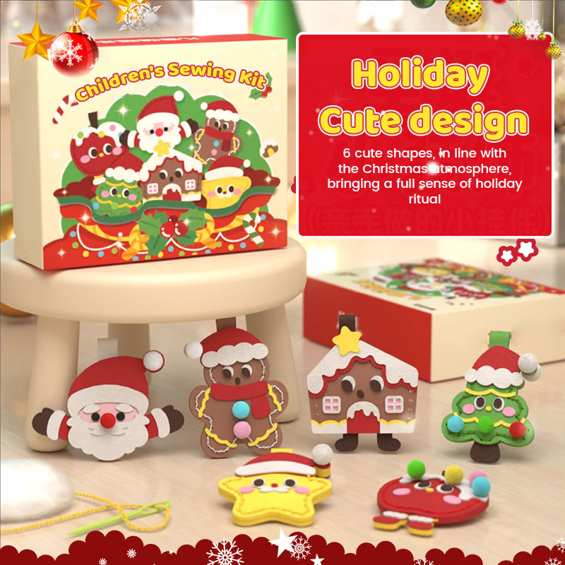 DIY Christmas Ornament Sewing Kit for Kids