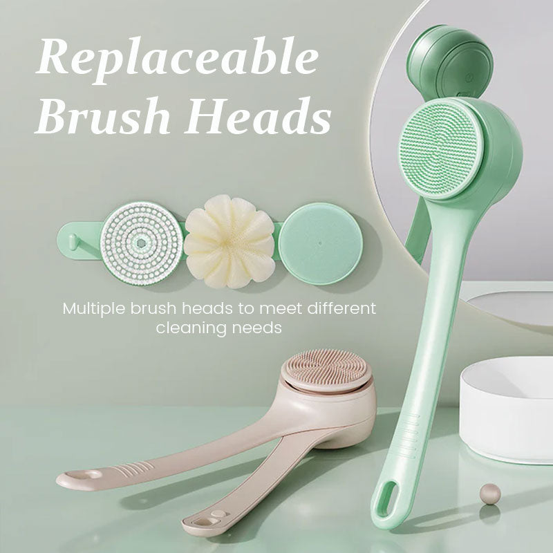 Double-handled electric bath brush