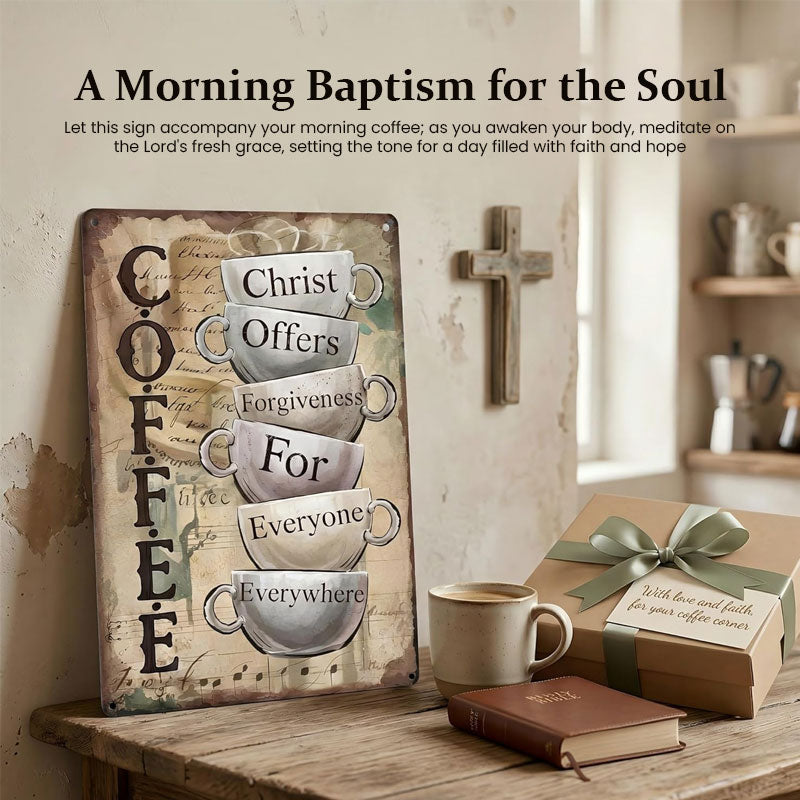 Coffee & Christ Wall Sign