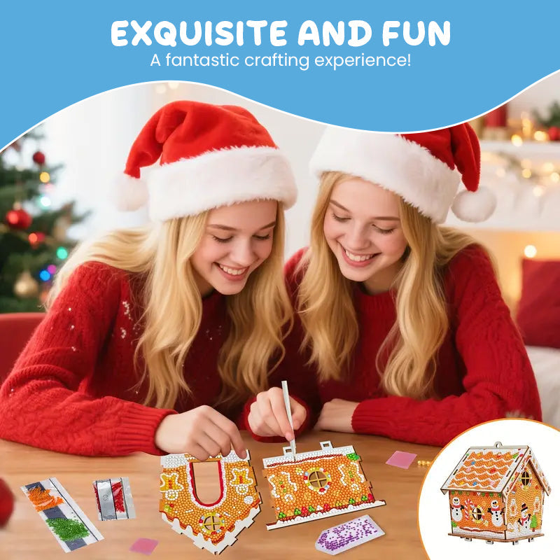 DIY Christmas Cottage Diamond Painting