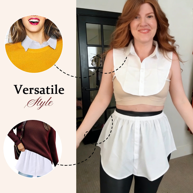 Instant Layering Fake Shirt Set