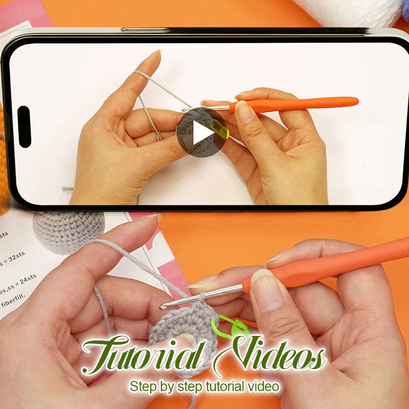 DIY Knitted Doll Bouquet