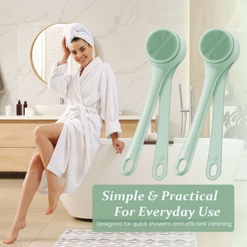 Double-handled electric bath brush