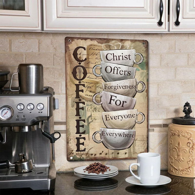 Coffee & Christ Wall Sign
