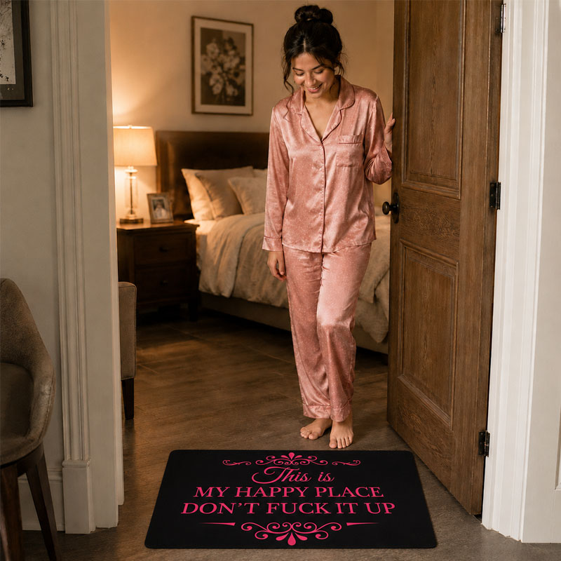 “This Is My Happy Place” Doormat