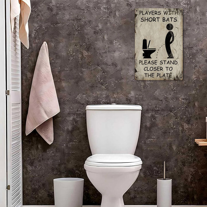 Bathroom Aim Reminder Sign