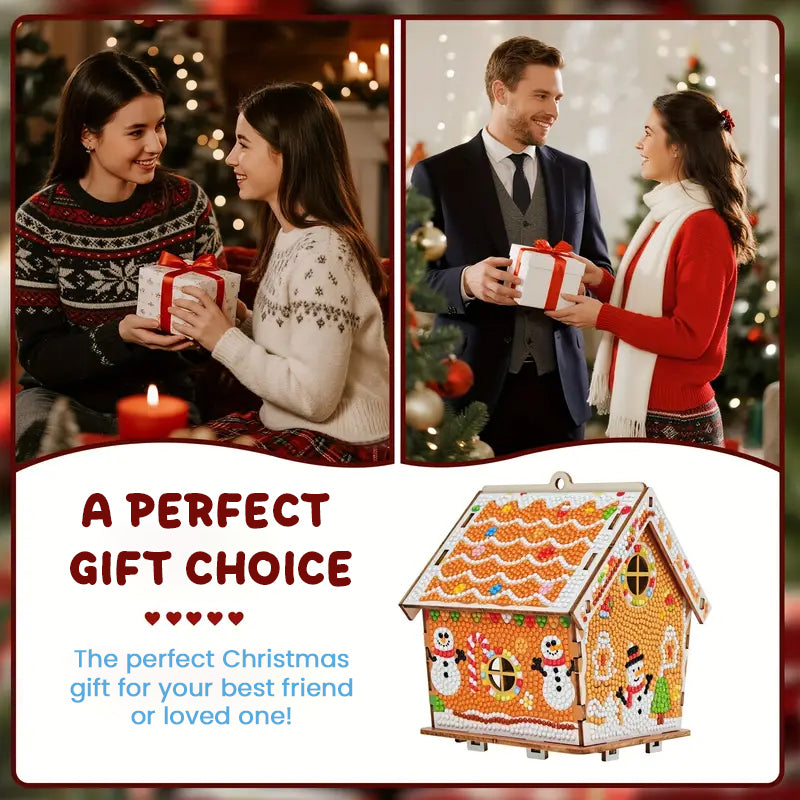 DIY Christmas Cottage Diamond Painting