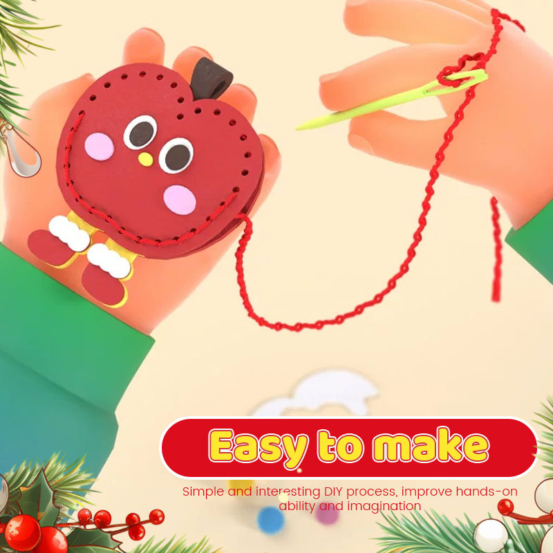 DIY Christmas Ornament Sewing Kit for Kids