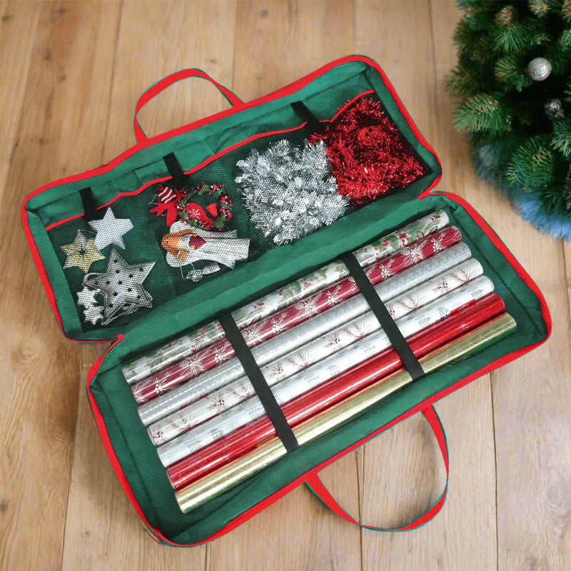 Holiday Wrapping Paper Storage Bag