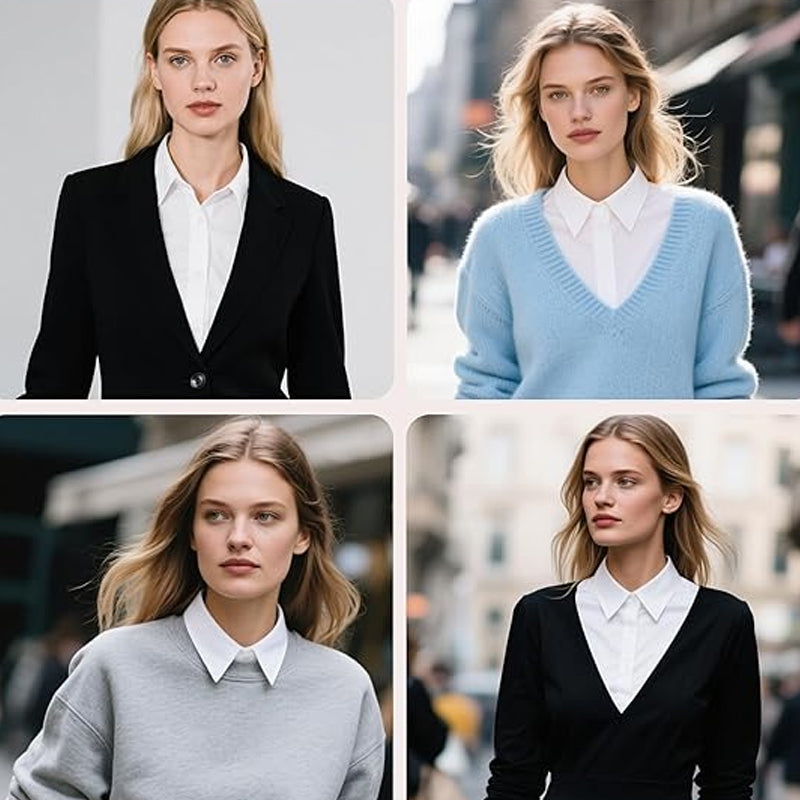 Instant Layering Fake Shirt Set