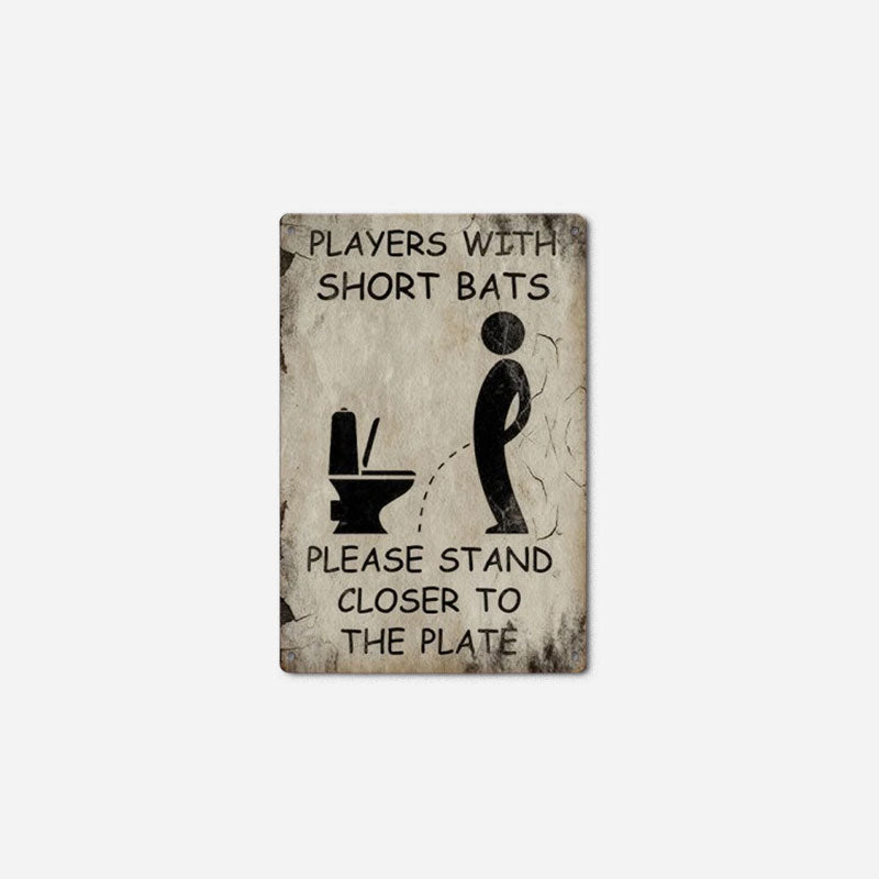 Bathroom Aim Reminder Sign