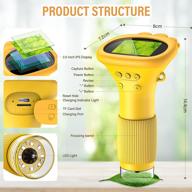 Optical microscope magnifying glass toy