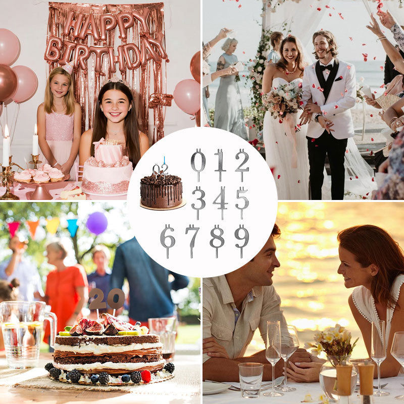 Reusable Number Candle Holders(0–9 Set)