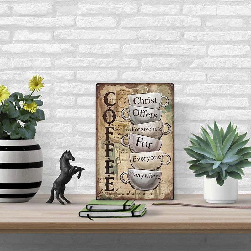 Coffee & Christ Wall Sign