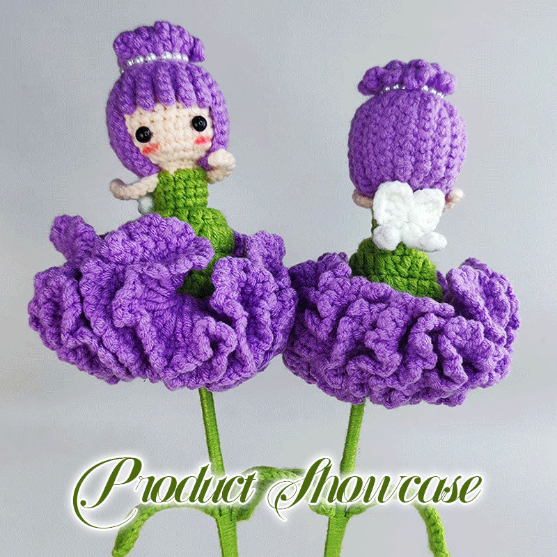 DIY Knitted Doll Bouquet