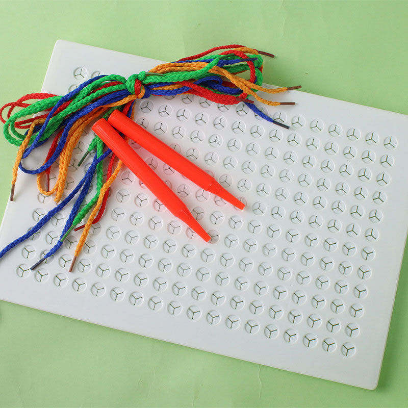 DIY Children's String Braided Drawing Board
