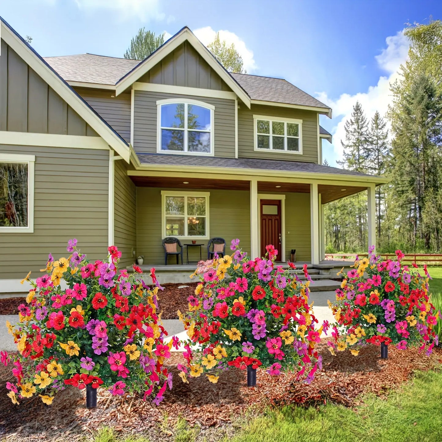 No-Water Bloom Ball Garden Stake