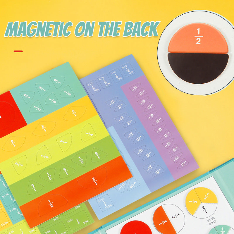 Magnetic Fraction Educational Puzzle